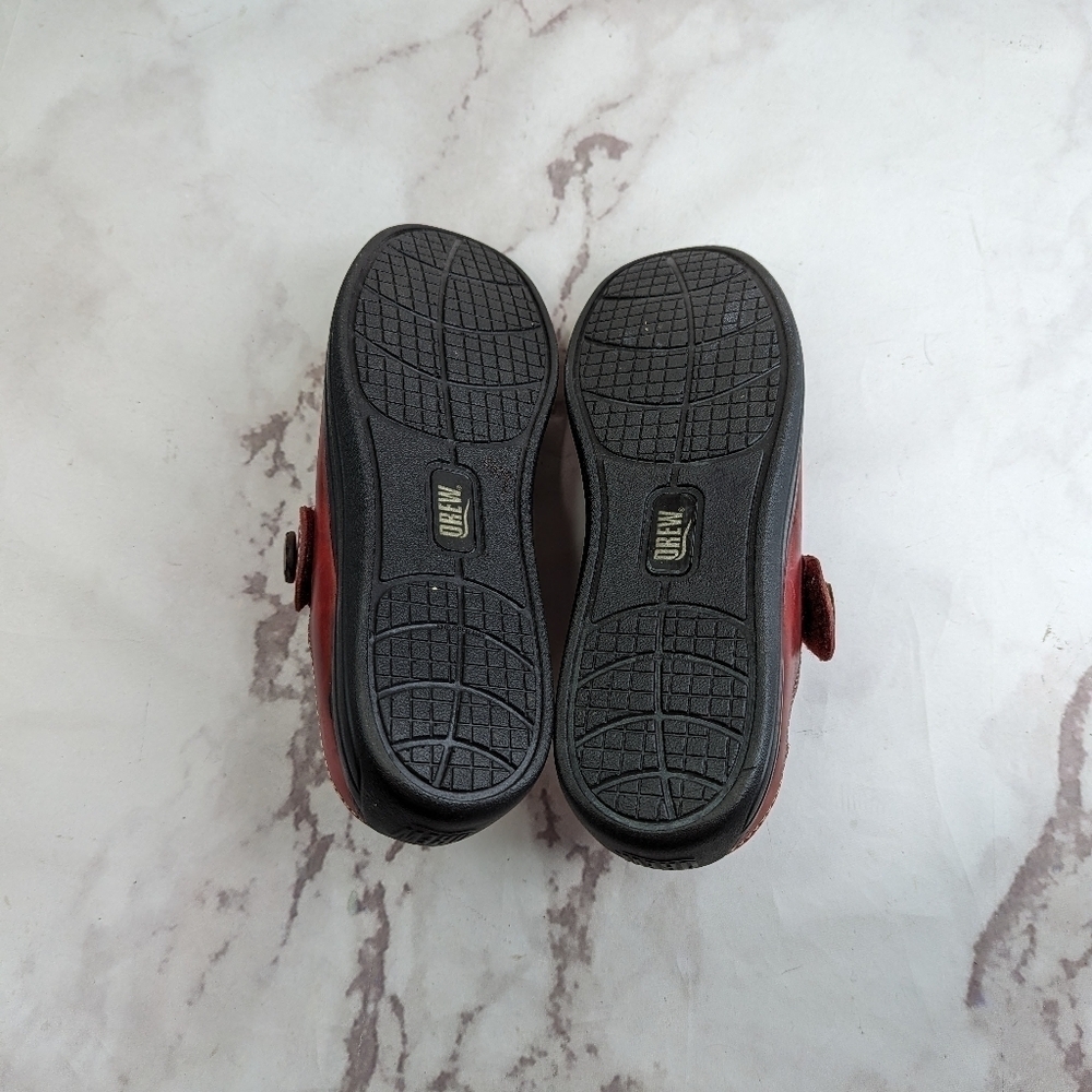 Drew Mary Jane Womens Size 38 US 8 Red Shoes Sandal Slip On Button Hook Shoes - Picture 8 of 11